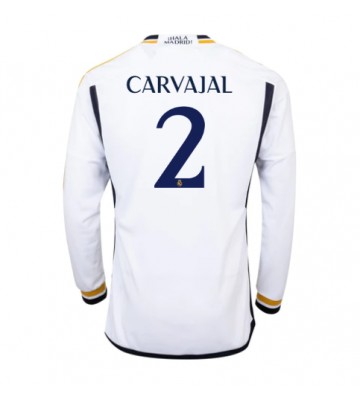 Real Madrid Daniel Carvajal #2 Replika Hjemmebanetrøje 2023-24 Langærmet